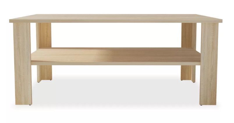 Table basse rectangulaire bois chêne clair Dimer - Photo n°2