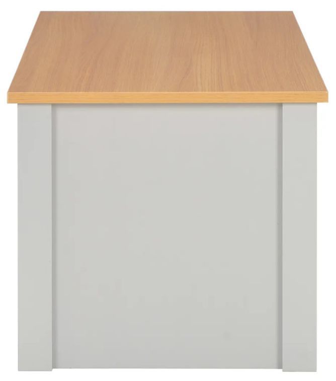 Table basse rectangulaire bois clair et gris Patt - Photo n°4