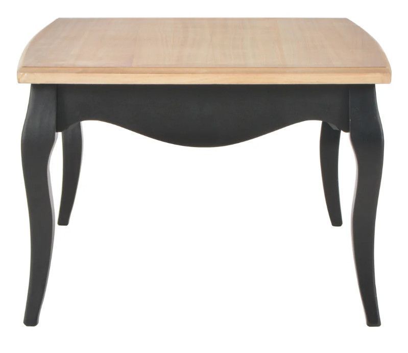 Table basse rectangulaire bois clair et pin massif noir Bart - Photo n°3