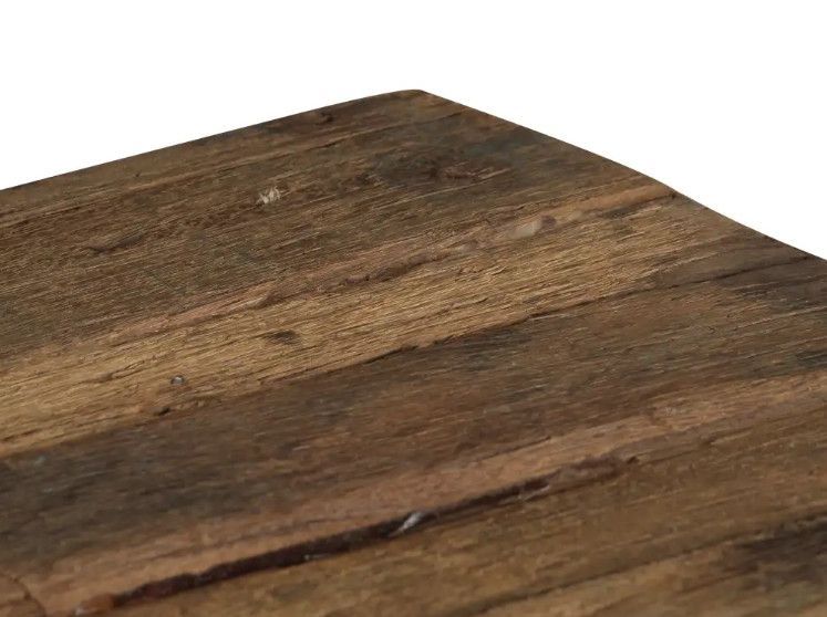 Table basse rectangulaire bois de traverses recyclé et pieds métal gris Mousty - Photo n°6