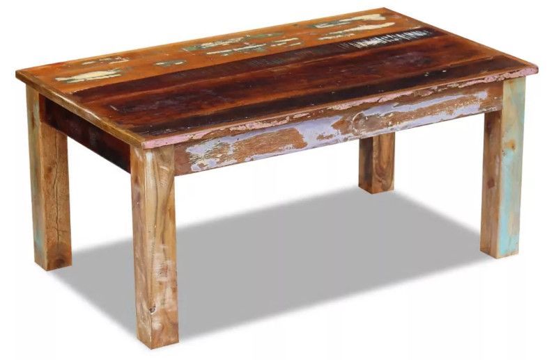Table basse rectangulaire bois massif recyclé Lau 2 - Photo n°4
