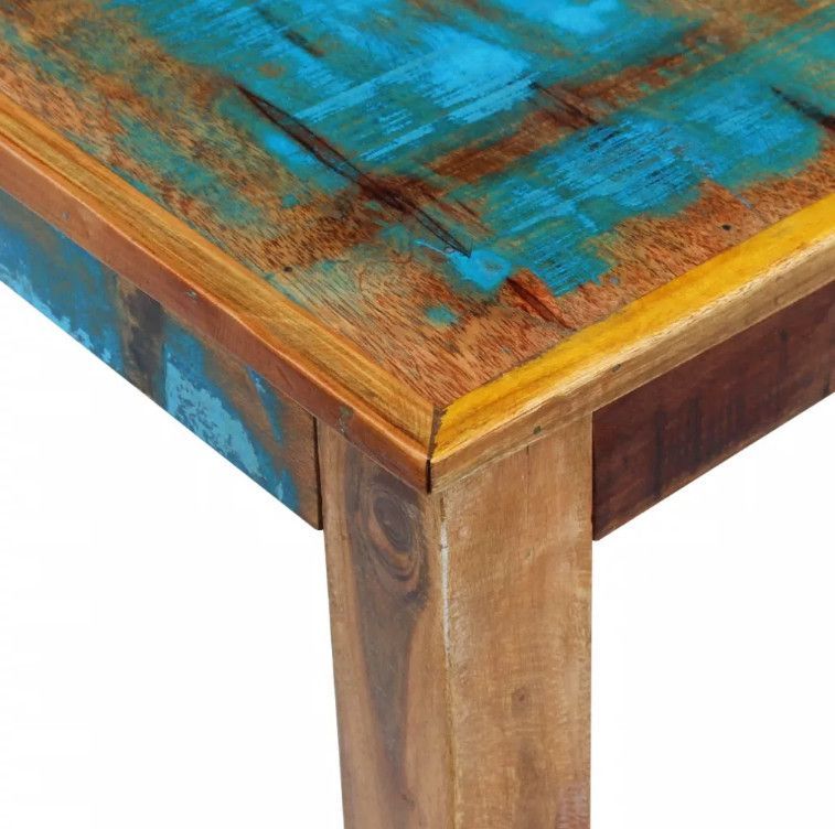 Table basse rectangulaire bois massif recyclé Lau 2 - Photo n°5