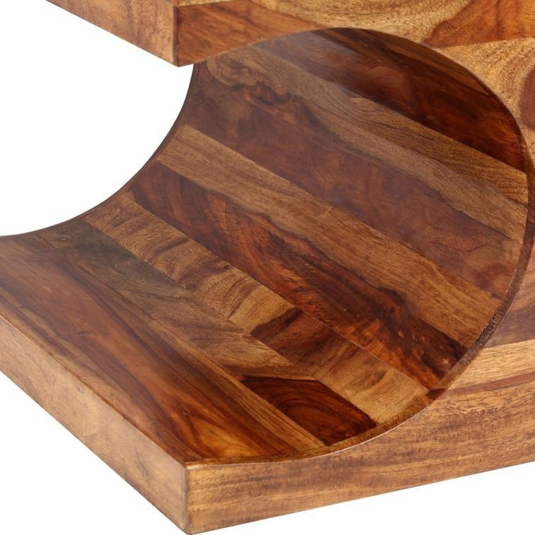 Table basse rectangulaire bois massif Sesham finitione Vahina - Photo n°3