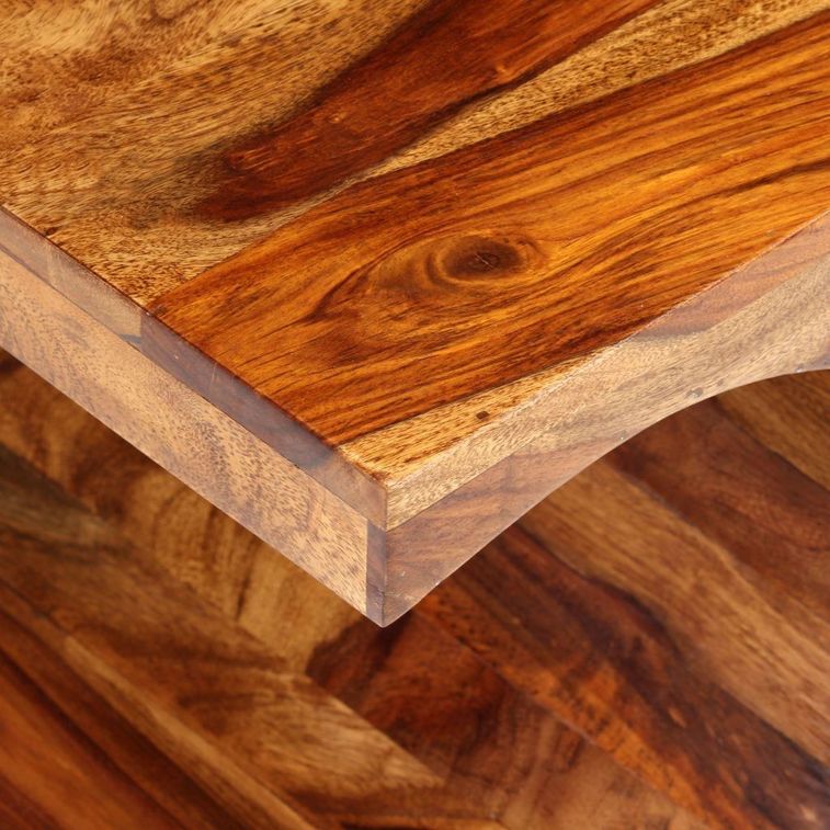 Table basse rectangulaire bois massif Sesham finitione Vahina - Photo n°5