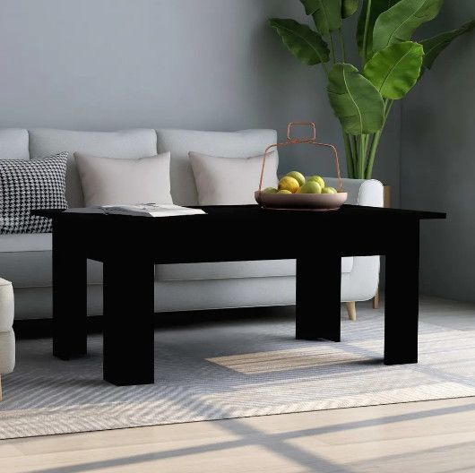 Table basse rectangulaire bois noir Léonie - Photo n°2