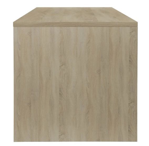 Table basse rectangulaire chêne clair et bois blanc Sonya - Photo n°5