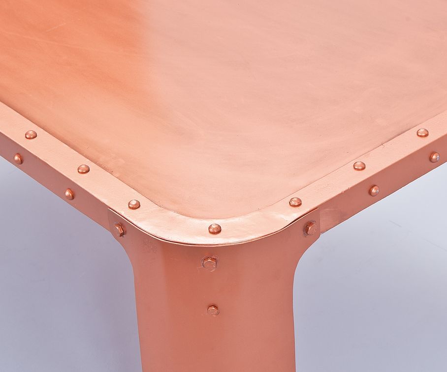 Table basse rectangulaire métal cuivré Ormi - Photo n°4