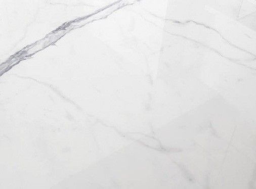 Table basse rectangulaire plateau marbre de porcelaine et acier chromé Majestua - Photo n°3