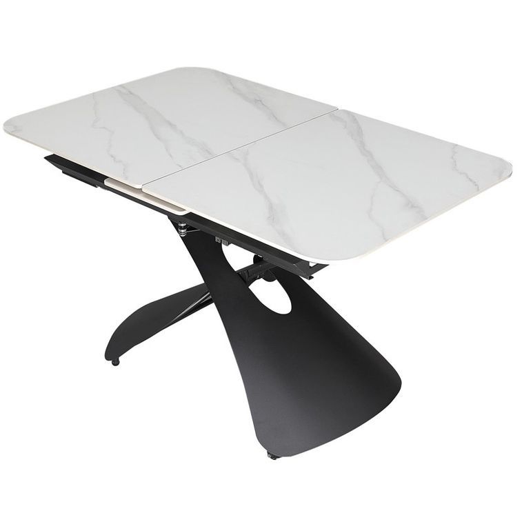 Table basse relevable transformable en table à manger effet marbre Visia - Photo n°6