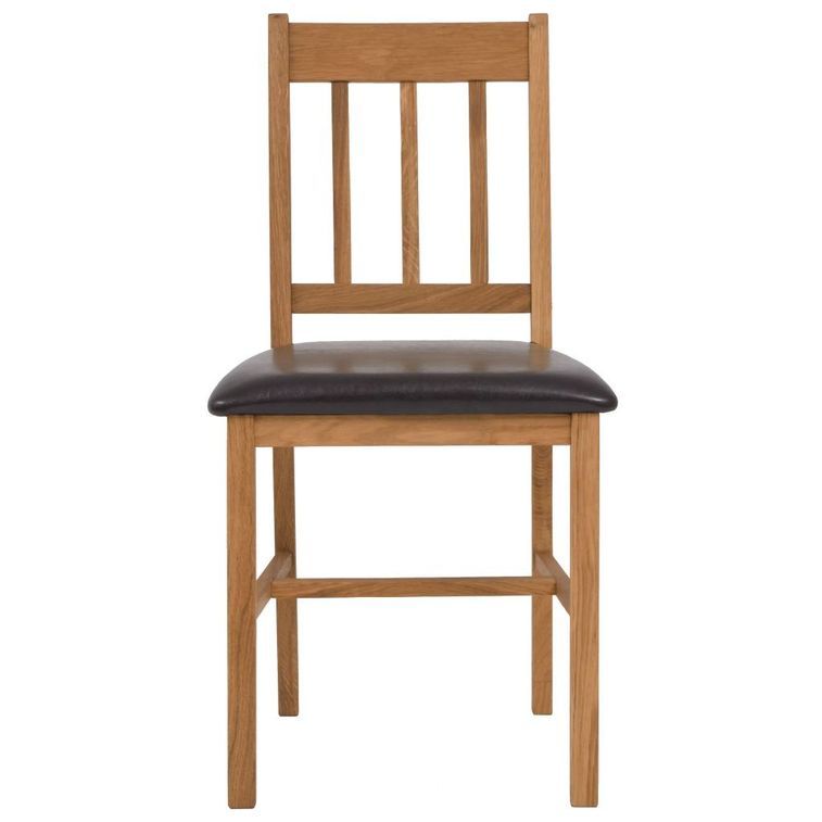 Table carrée et 2 chaises chêne massif Pannos - Photo n°11