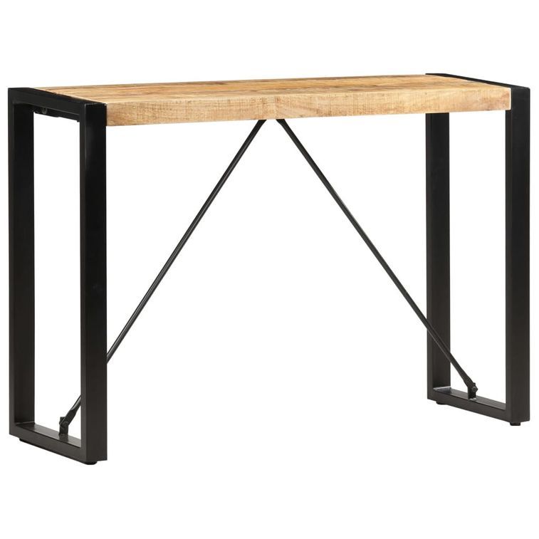 Table console 110 x 35 x 76 cm Bois de manguier massif - Photo n°7