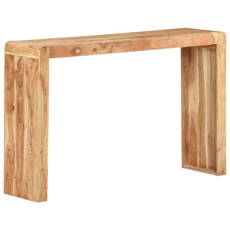 Table console 120x30x76 cm Bois d'acacia solide - Photo n°1