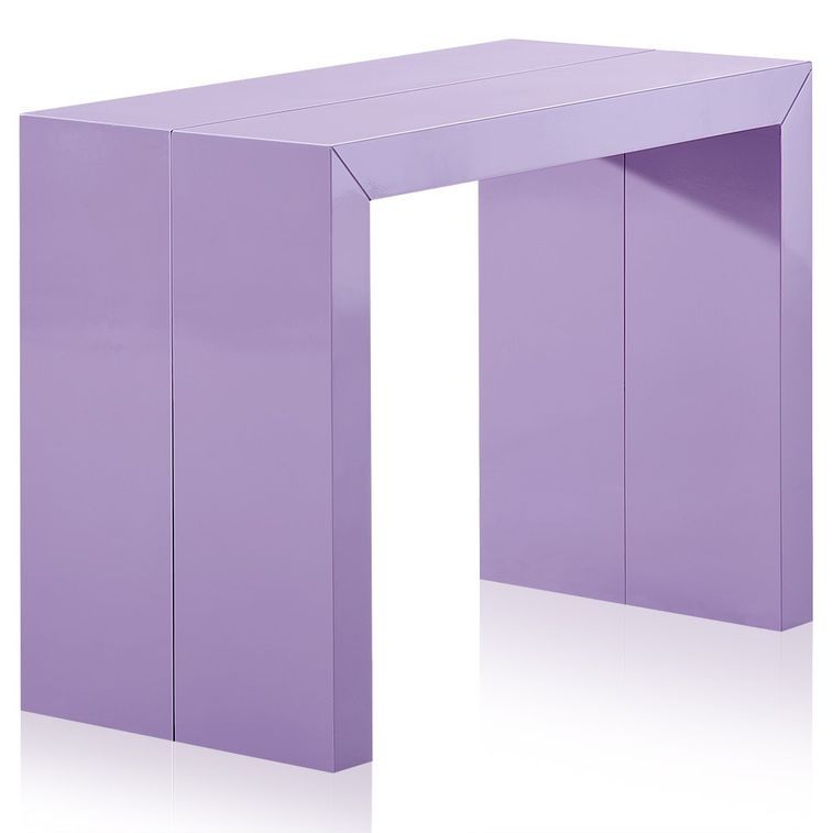 Table console extensible laquée Parme 50 à 250 cm - 12 personnes - Photo n°1