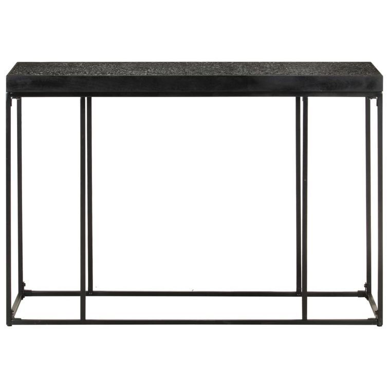 Table console Noir 110x35x76 cm Bois d'acacia et de manguier - Photo n°2