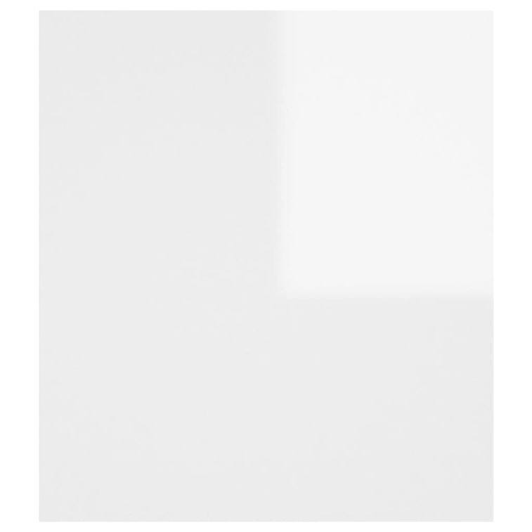 Table d'appoint Blanc brillant 60x40x45 cm - Photo n°6