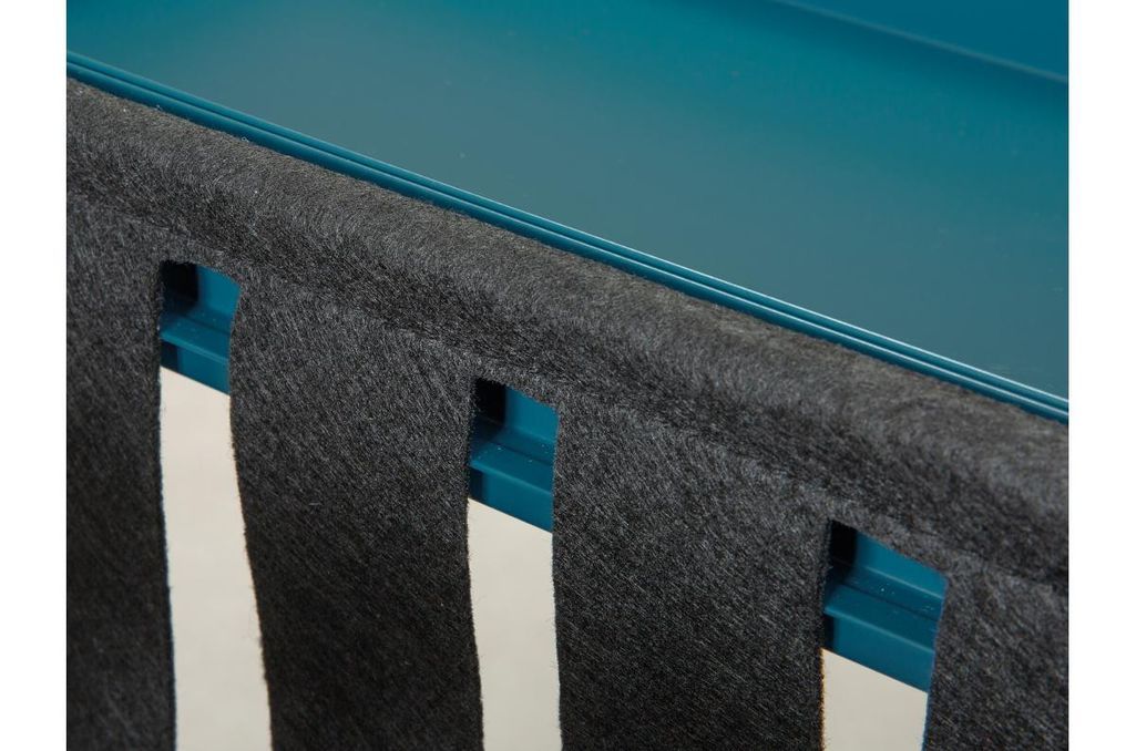 Table d'appoint carrée métal bleu Bubbly 35 cm - Photo n°5