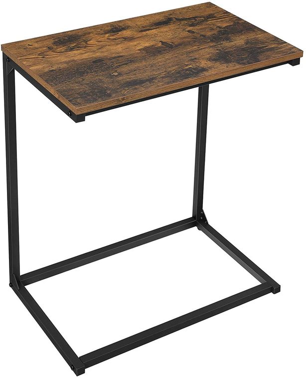 Table d'appoint marron vintage style industriel Kaza 55 cm - Photo n°1