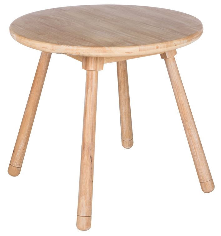 Table d'enfant ronde bois massif clair Kidora D 55 cm - Photo n°1