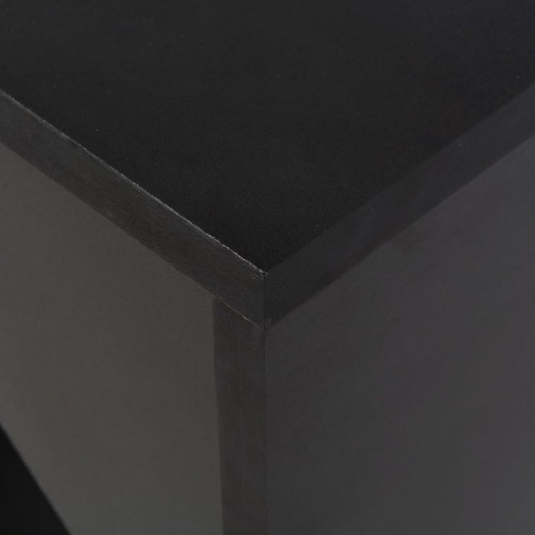 Table de bar amovible avec rangement bois noir Tekila - Photo n°6