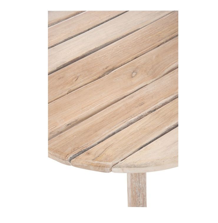 Table de bar ronde bois massif clair Azura D 75 cm - Photo n°2