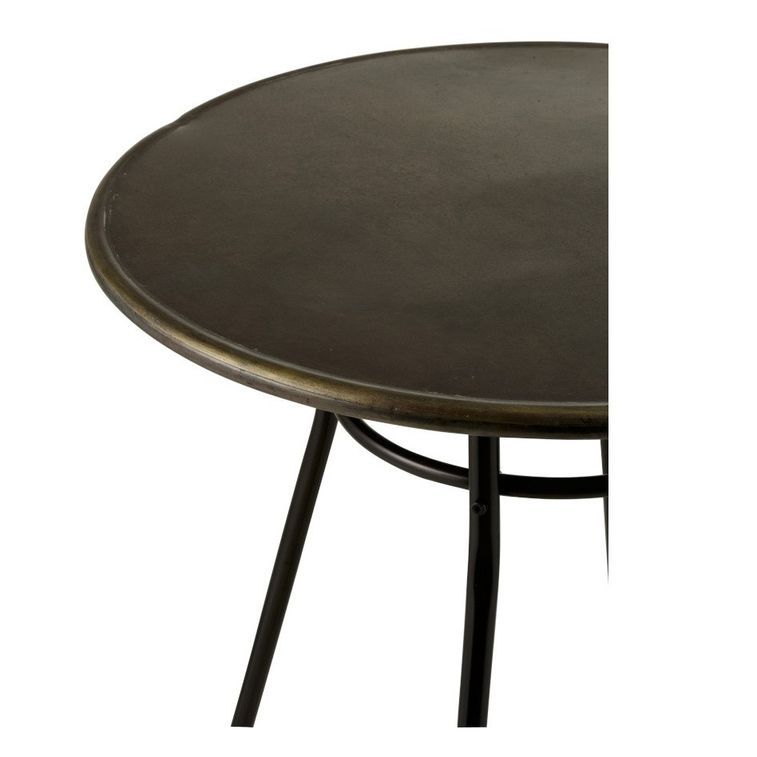 Table de bar ronde métal noir Bothar D 70 cm - Photo n°3