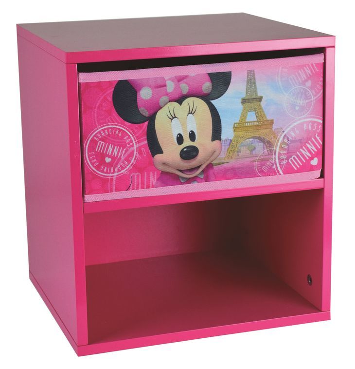 Table de chevet 1 tiroir 1 niche Minnie Paris Disney - Photo n°1