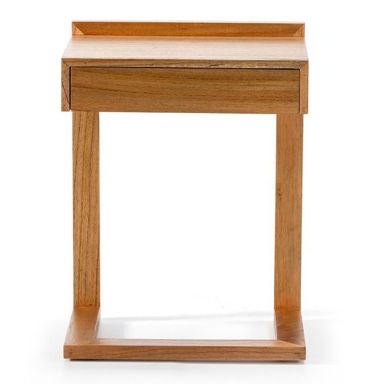 Table de chevet 1 tiroir bois massif clair Anie - Photo n°2