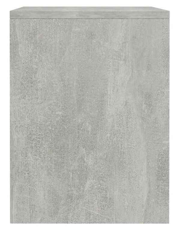 Table de chevet 2 étagères bois gris effet béton Fefi - Photo n°5