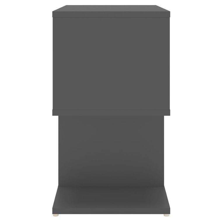 Table de chevet Gris 50x30x51,5 cm - Photo n°6