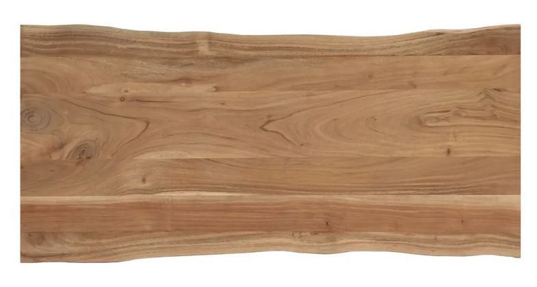 Table de cuisine acacia massif clair Helit 120 cm - Photo n°4