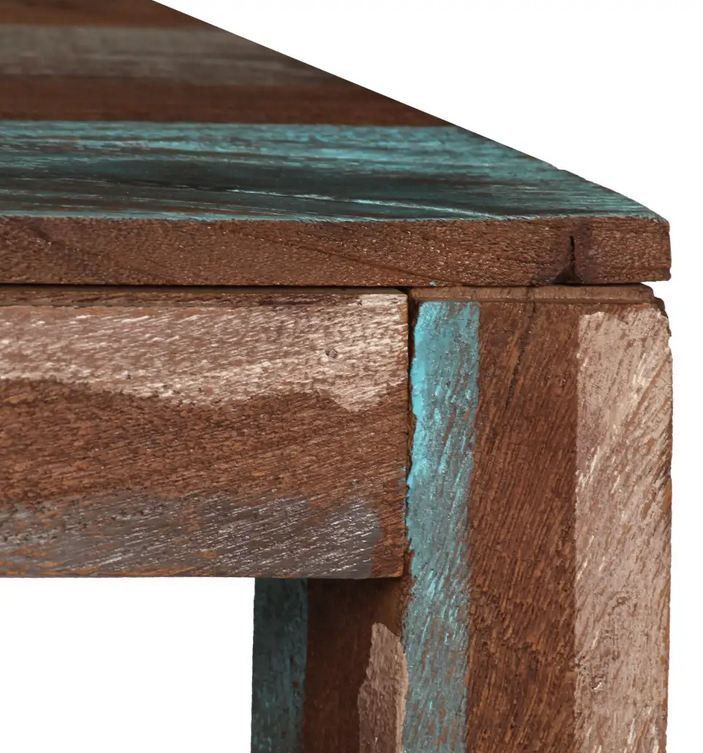 Table de cuisine bois de récupération Noily 118 cm - Photo n°4