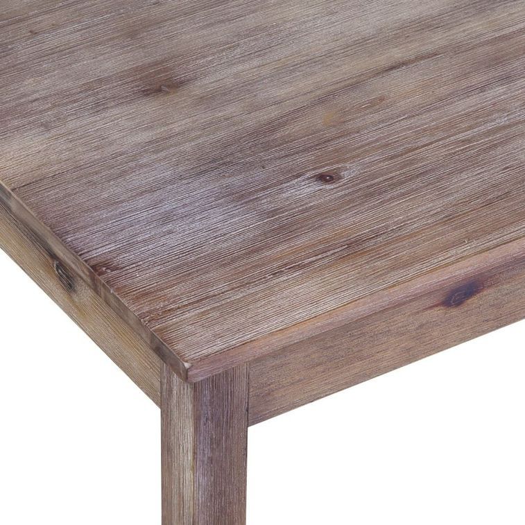 Table de cuisine et 4 chaises bois d'acacia marron Morea - Photo n°6