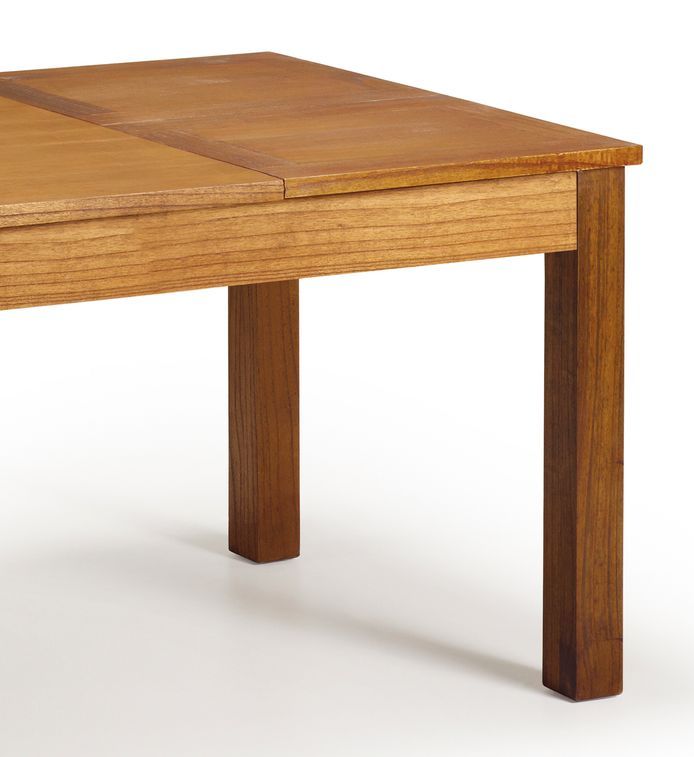 Table de repas rectangulaire extensible en bois massif de Mindy Orka 160/220 cm - Photo n°3