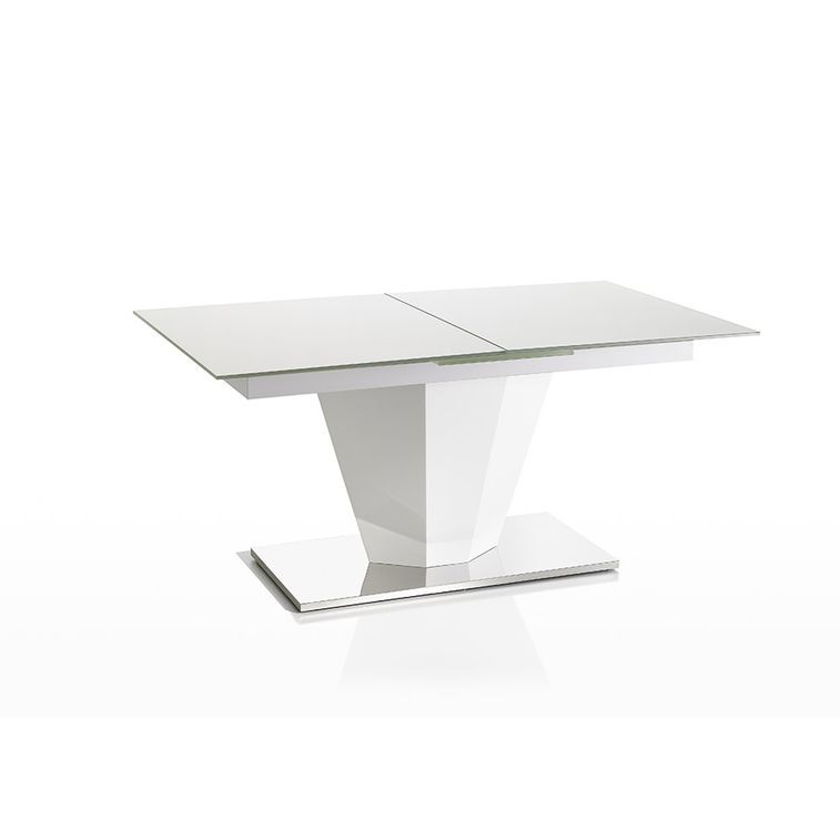 Table design à rallonge Crème Robia 160-200 cm - Photo n°2