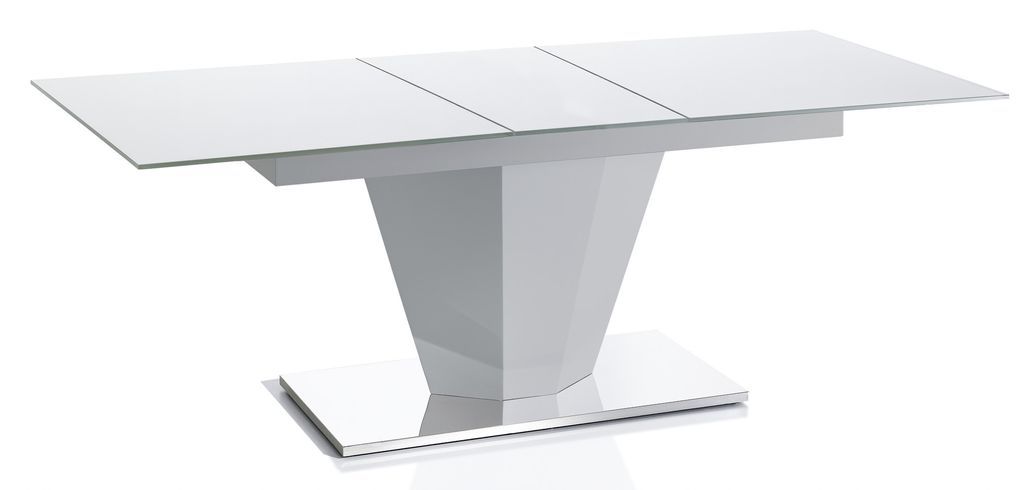 Table design à rallonge Gris perle Robia 160-200 cm - Photo n°1