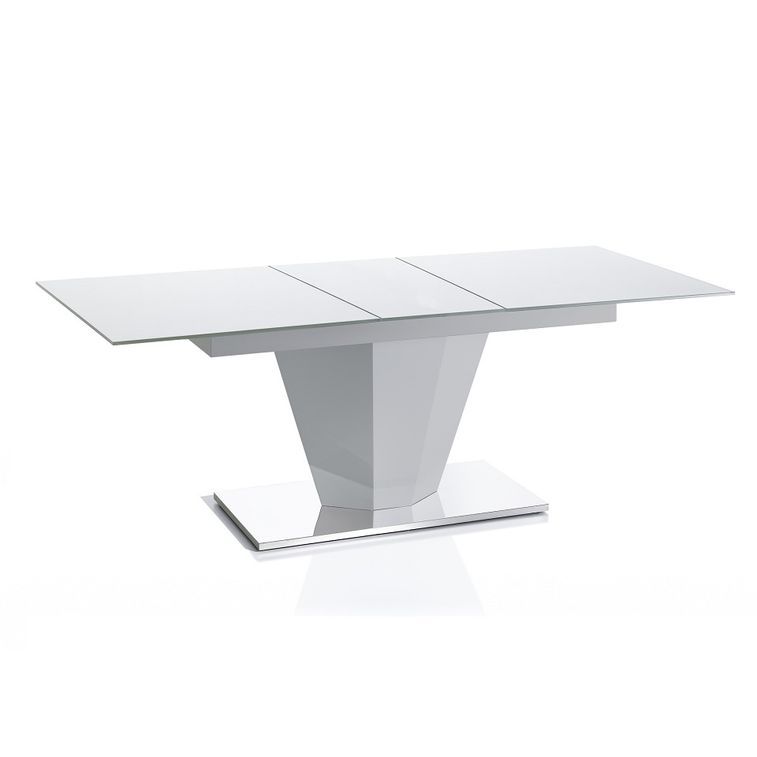Table design à rallonge Rouge Robia 160-200 cm - Photo n°4