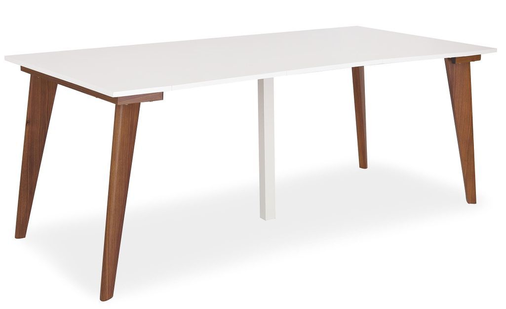 Table extensible bois blanc et pieds métal Flavo - Photo n°2