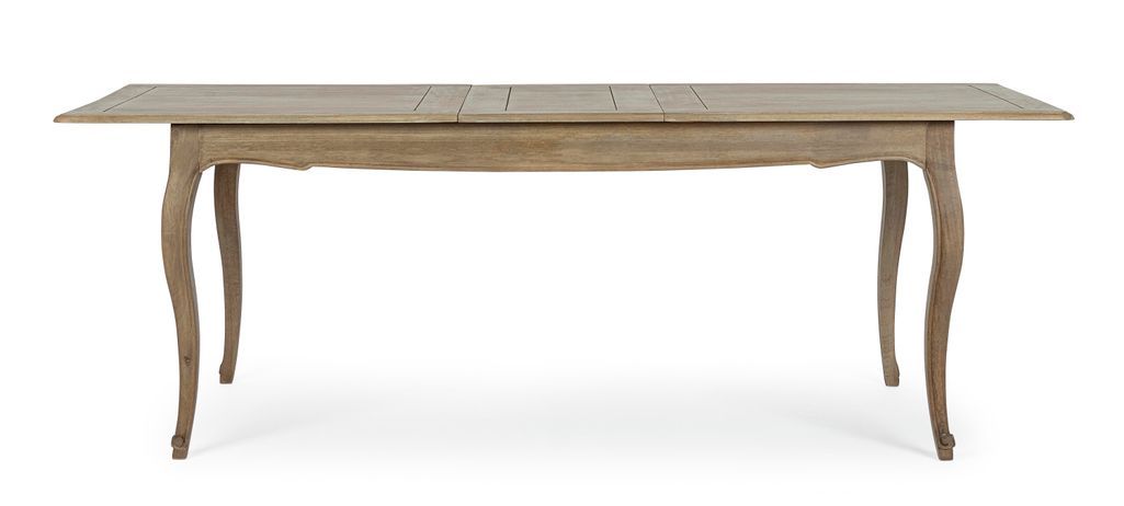 Table extensible bois de manguier massif finition naturelle Domika 180/225 cm - Photo n°6