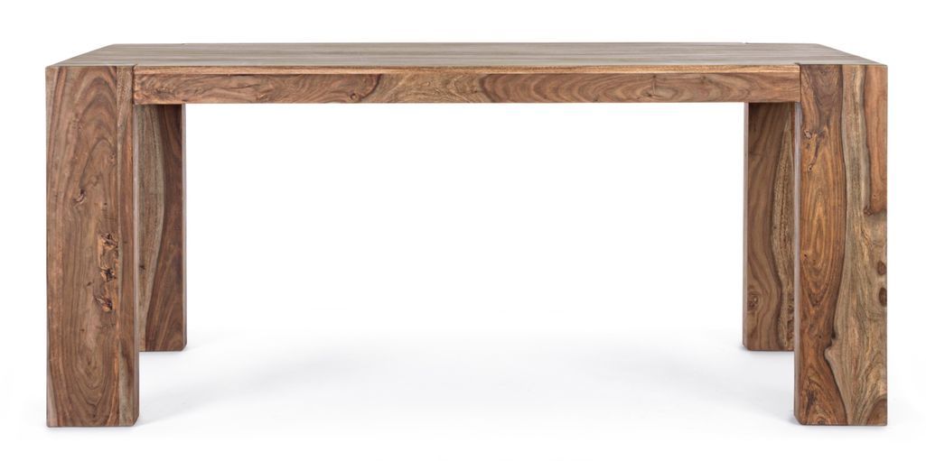 Table extensible bois de shesham naturel Sany L 175/265 cm - Photo n°8