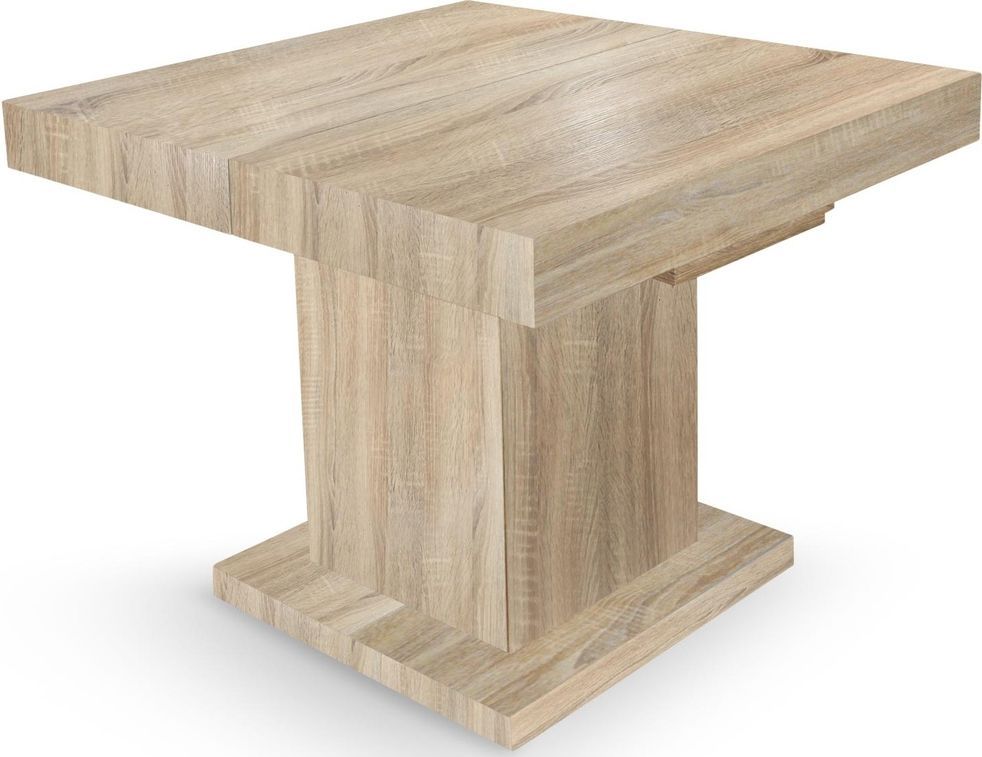 Table extensible chêne clair 100-250 cm Mutsila - Photo n°1