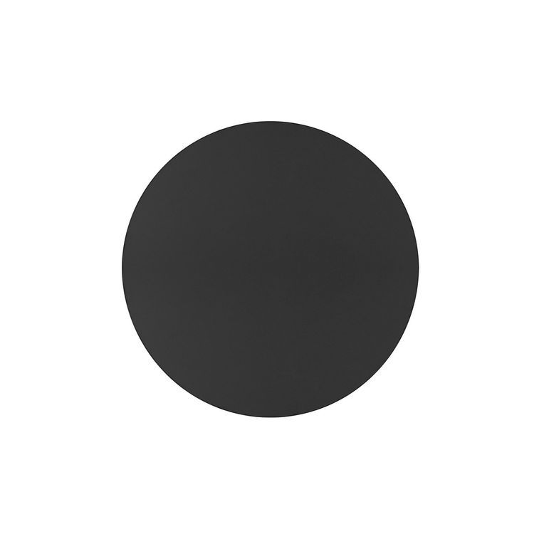 Table haute de bar ronde noir et pieds carré acier noir Mooby 70 cm - Photo n°3