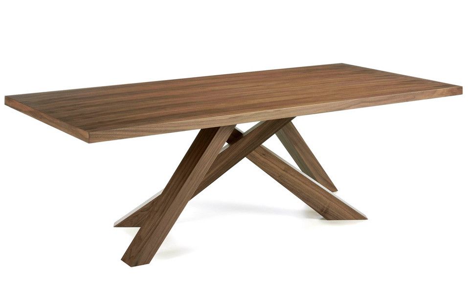 Table moderne bois noyer Bonita 240 cm - Photo n°1