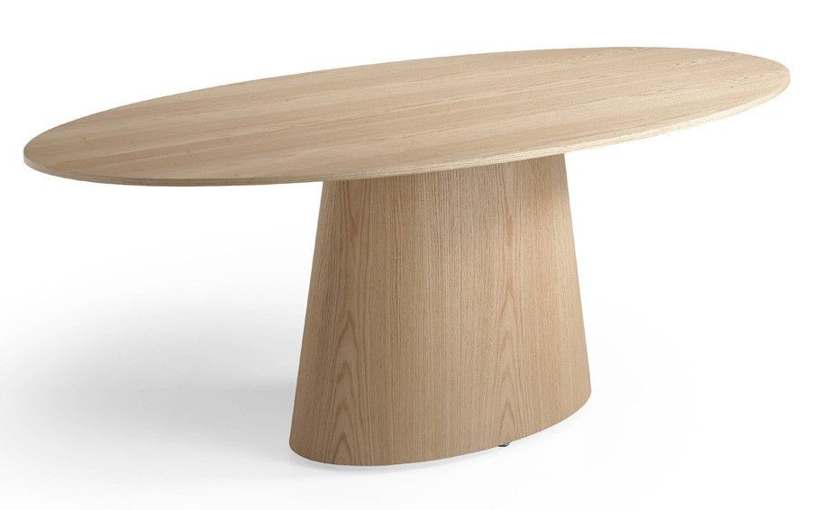 Table ovale chêne clair Minka 220 cm - Photo n°1