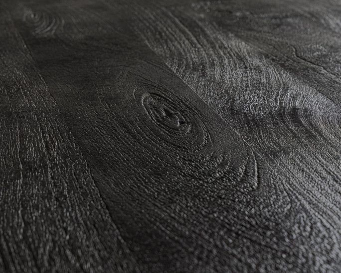 Table rectangulaire bois de manguier noir et pieds acier noir Tinka 200 cm - Photo n°3