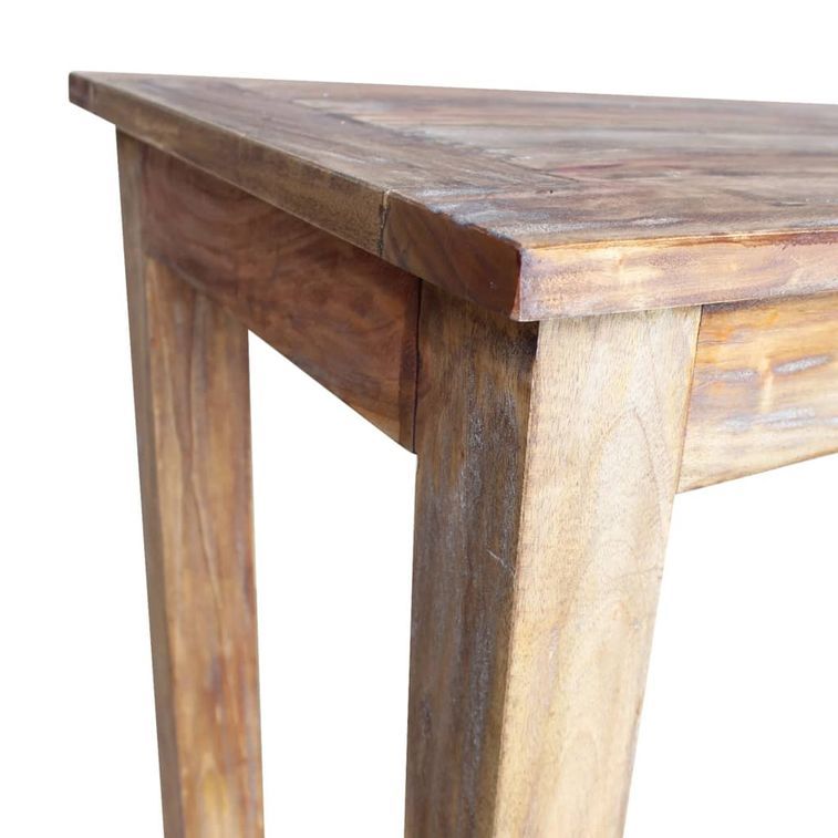 Table rectangulaire bois massif de récupération Sofian 120 cm - Photo n°5