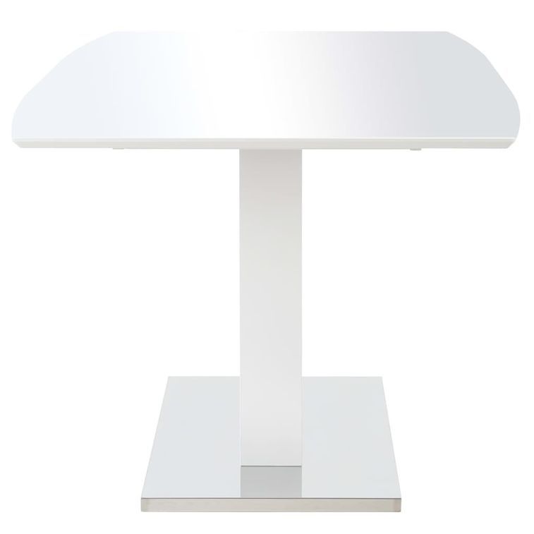 Table rectangulaire design blanc brillant Winter 180 - Photo n°3