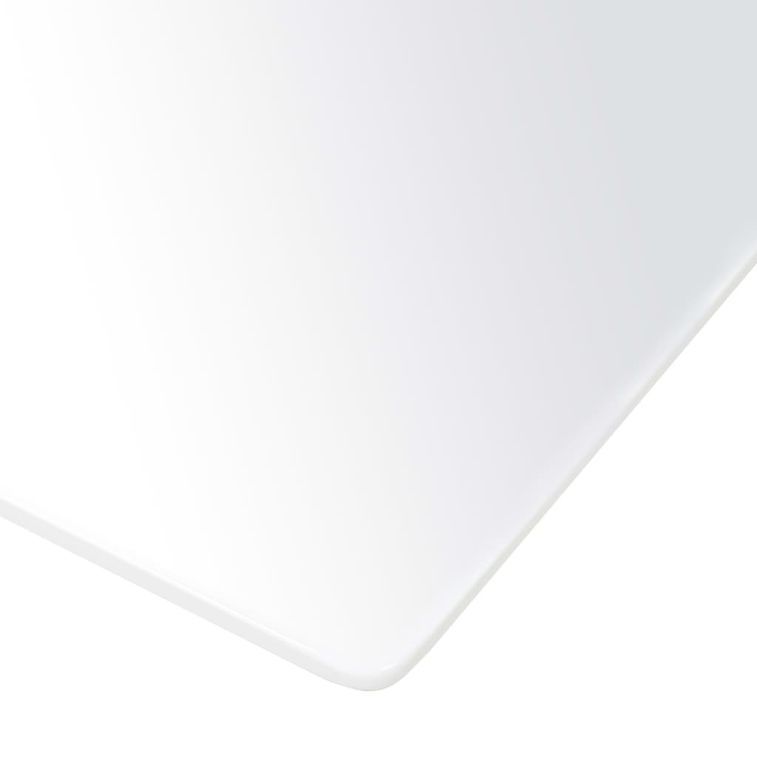 Table rectangulaire design blanc brillant Winter 180 - Photo n°4