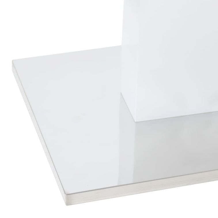 Table rectangulaire design blanc brillant Winter 180 - Photo n°5