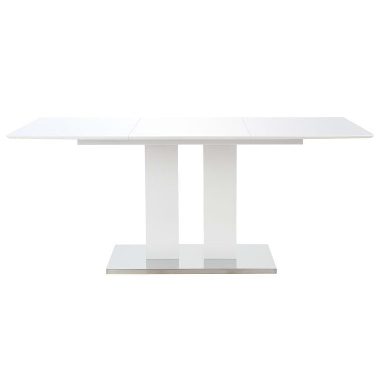 Table rectangulaire design blanc brillant Winter 180 - Photo n°6