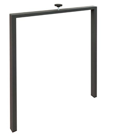 Table rectangulaire extensible 6 à 14 places L 180 à 284 cm gris effet béton et pieds acier gris foncé Flavien - Photo n°9
